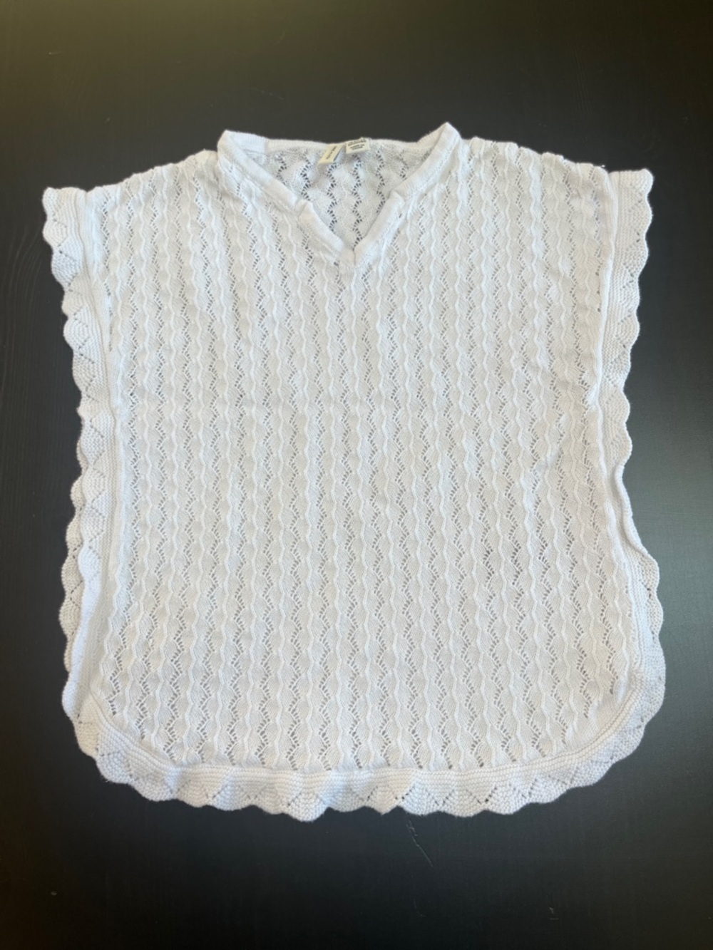 Janie and Jack whiteKnit Sleeveless  coverup